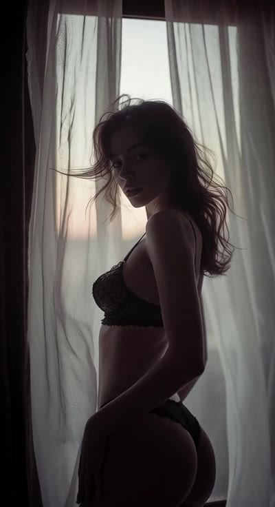 Enchanting Lingerie Cinemagraph on Silk Sheets